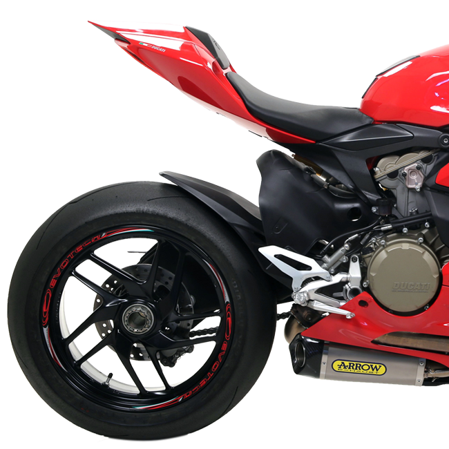 Arrow 71836PK titanium slip-on silencer with carbon end cap for Ducati Panigale 1199