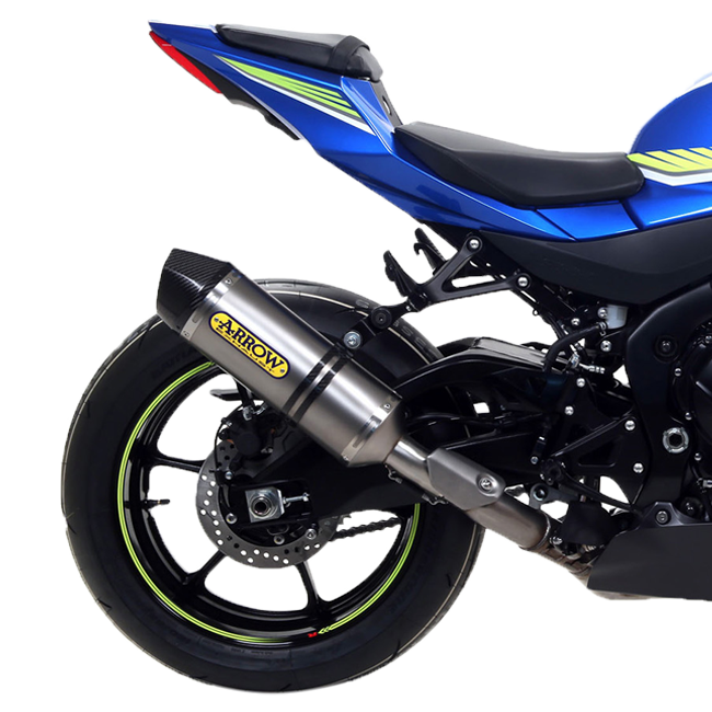 Arrow Race-Tech titanium slip-on silencer 71855PK for Suzuki GSX-R 1000 2017-2023 with carbon end cap