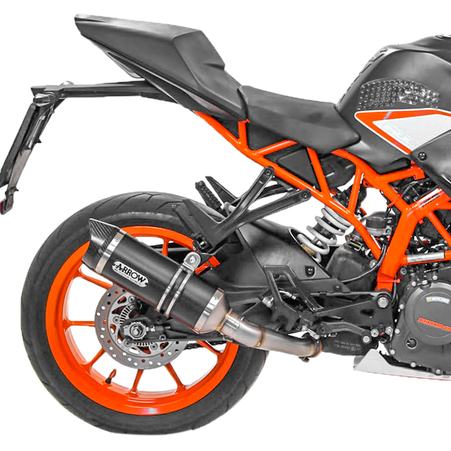 Arrow Thunder Aluminium Dark slip-on silencer 71860AKN for KTM RC 390 2017-2020