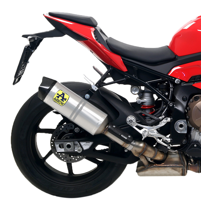 Arrow Race-Tech aluminium slip-on silencer with carbon end cap for BMW S1000RR K67, part 71903AK