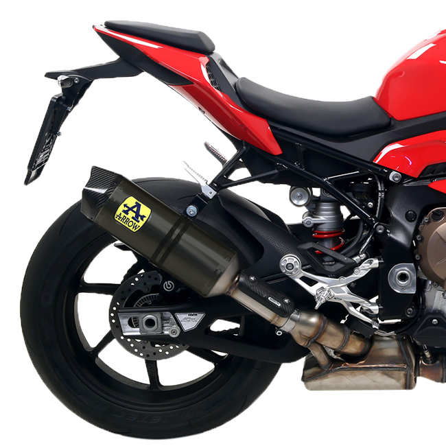 Arrow Race-Tech Aluminium Dark slip-on silencer for BMW S1000RR K67, part 71903AKN
