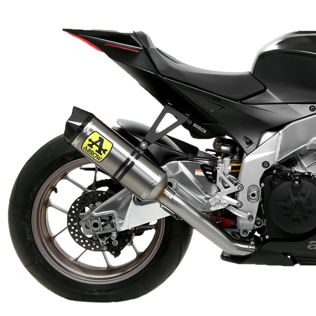Arrow Race-Tech 71906PK titanium slip-on silencer for Aprilia RSV4 1100 Factory 2019-2020