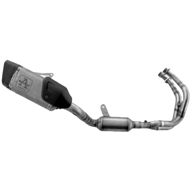 Arrow Pista stainless steel full exhaust system with titanium silencer and carbon end cap for Yamaha YZF-R7