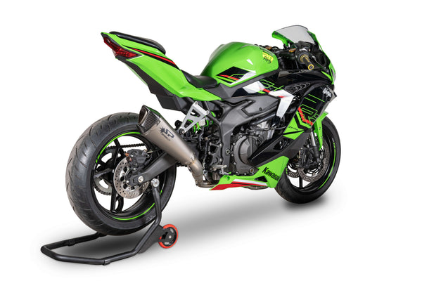 Spark Exhaust Konix EVO stainless steel full exhaust system with titanium silencer and carbon end cap for Kawasaki ZX-4RR