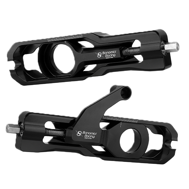 Bonamici Racing CHAD17P_BK chain tensioner with brake caliper bracket for Yamaha YZF-R9 in black anodised aluminium