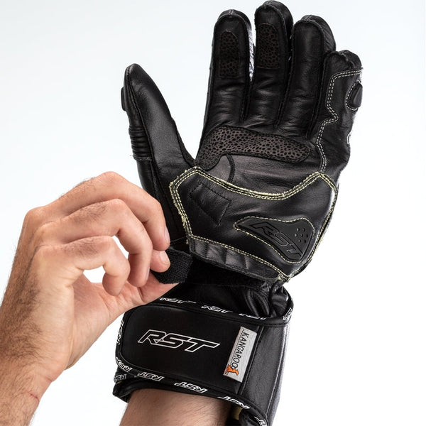 RST Tractech Evo 4 ladies motorcycle leather gloves in black