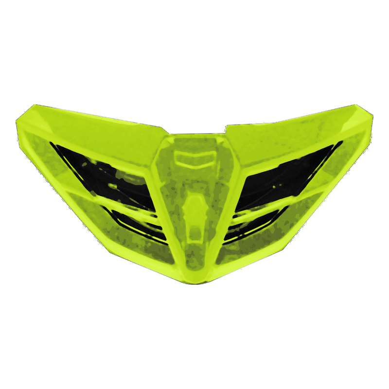 LS2 FF818 Storm III Air Vent Chin – Hi-Vis Yellow