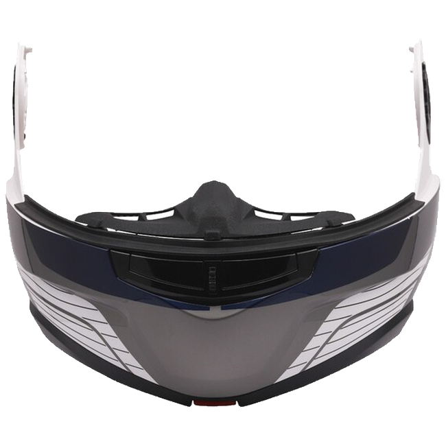 LS2 FF908 Strobe II Chin Bar Monza White Blue Red
