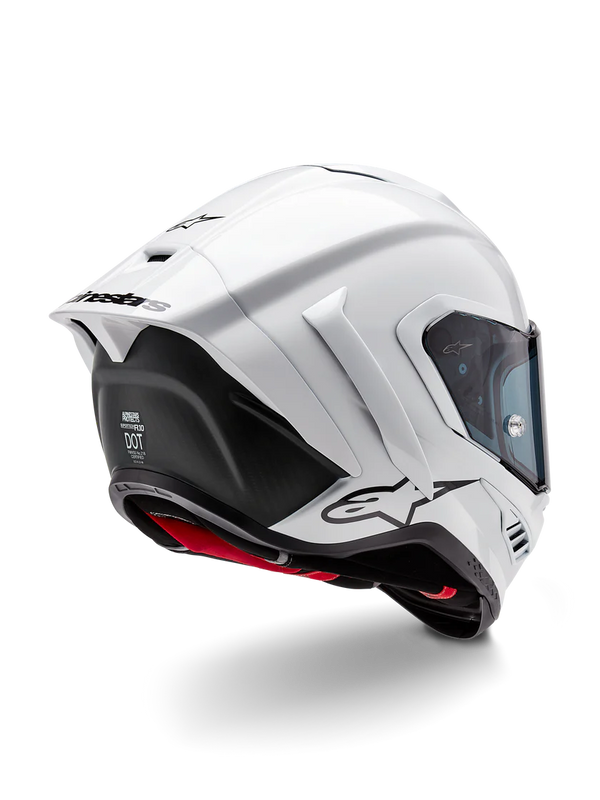 Alpinestars Supertech R10 Solid full-face helmet in gloss white