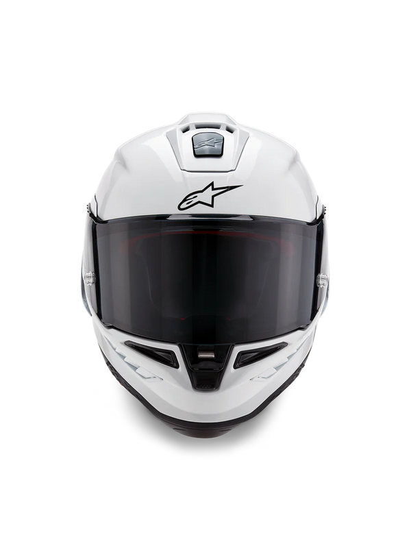 Alpinestars Supertech R10 Solid full-face helmet in gloss white
