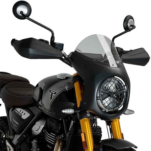 Puig Retro Semi Fairing for Triumph Scrambler 400X (2024–2025)