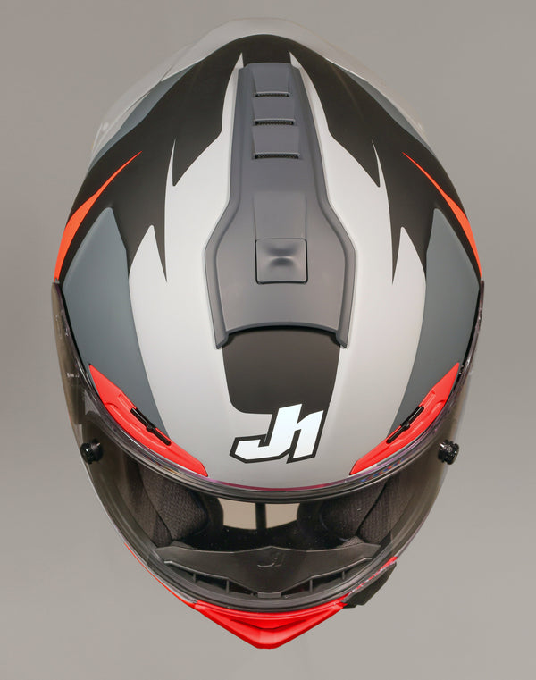 Just1 J-PGRF full-face helmet in Arrow Red and Matte Black