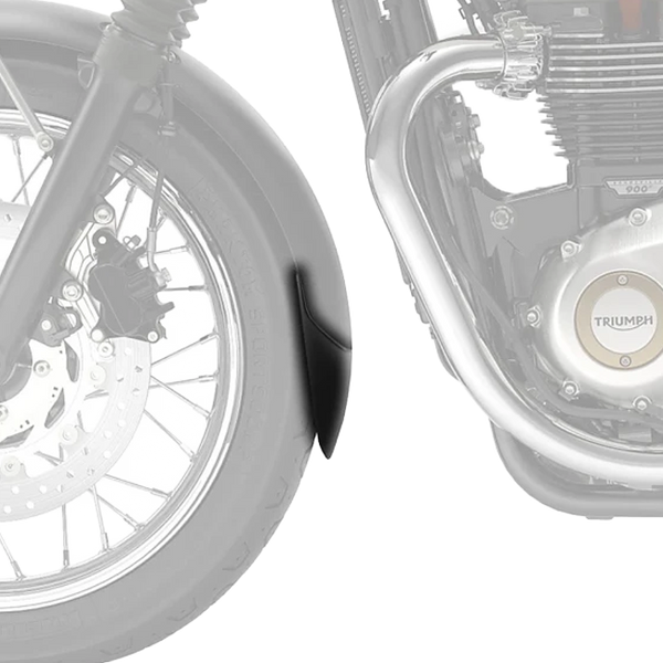 Puig Front Fender Extension for Triumph Bonneville T100 Black (2017–2020)