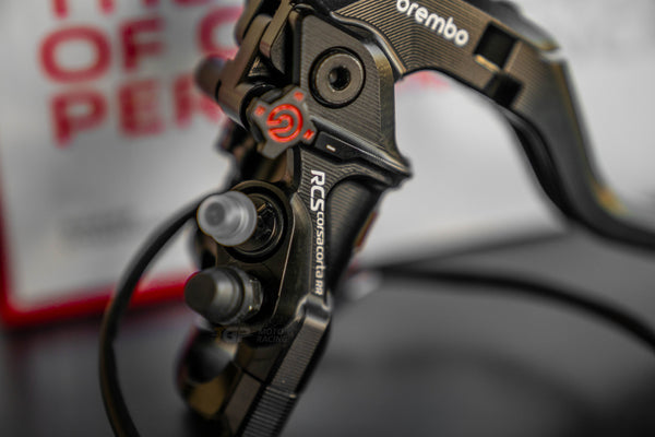 Brembo RCS 19 x 18-20 Corsa Corta RR radial master cylinder 110E71110 — forged hard-anodised aluminium