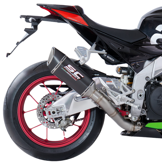 SC-Project SC1-R slip-on silencer for Aprilia RSV4 RR RF 2018-2020 titanium carbon