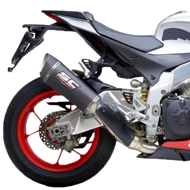 SC-Project SC1-R carbon slip-on silencer for Aprilia RSV4 1100 Factory 2019-2020