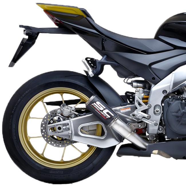 SC-Project CR-T slip-on silencer for Aprilia RSV4 1100 Factory 2021–2024