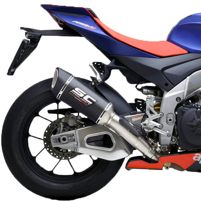 SC-Project SC1-R 250mm slip-on silencer for Aprilia RSV4 1100 Factory 2021-2024