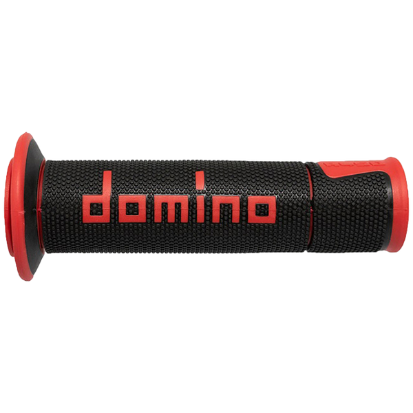 Domino A450 racing grips in black – dual-compound TPR, pair