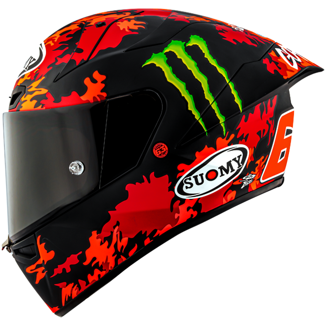 Suomy S1-XR GP helmet Pecco Bagnaia Monster Replica 2025 matte finish K6SX0017