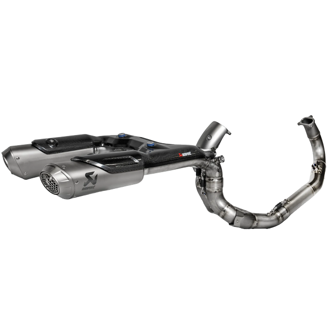 Akrapovic S-D9E7-CKOT Evolution Line full titanium exhaust system for Ducati Panigale V2 890 with twin Moto3-design mufflers