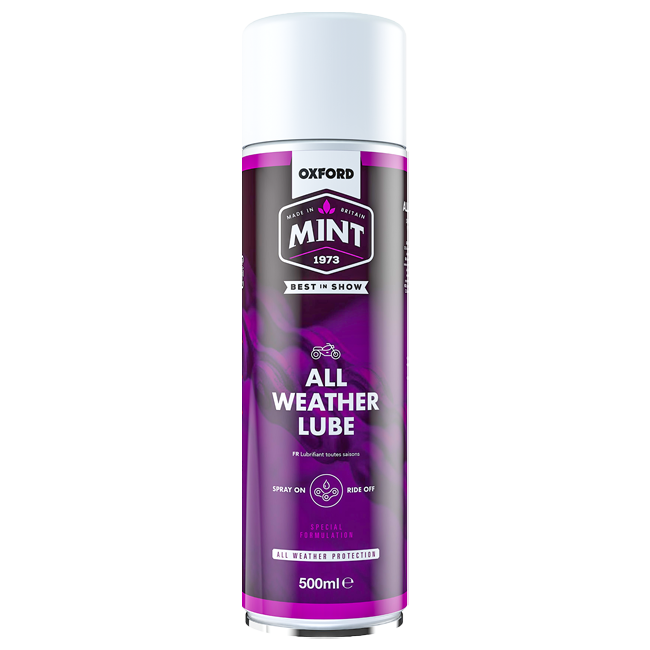 Oxford Mint All Weather Lube 500ml aerosol chain spray can