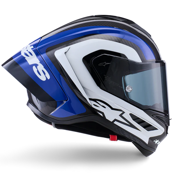 Alpinestars Supertech R10 full-face helmet in Arius Blue Gloss finish