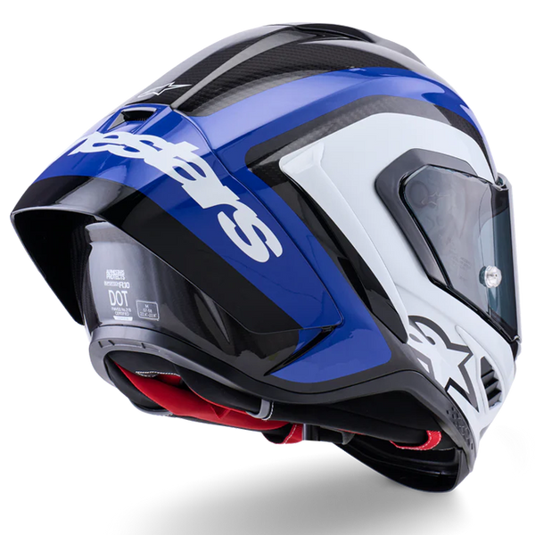 Alpinestars Supertech R10 full-face helmet in Arius Blue Gloss finish