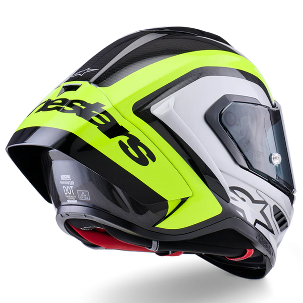 Alpinestars Supertech R10 full-face helmet in Arius Yellow Fluo Gloss finish