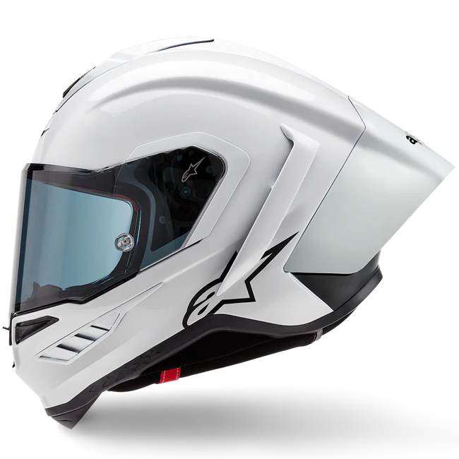 Alpinestars Supertech R10 Solid full-face helmet in gloss white