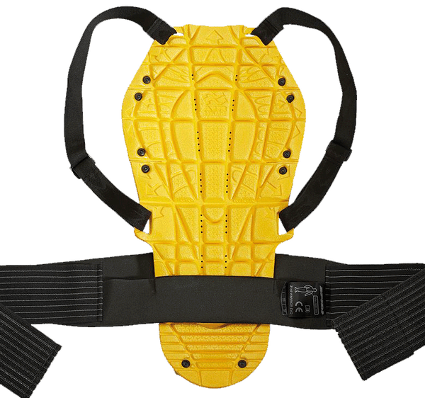 Spidi Back Warrior Evo back protector in black and yellow