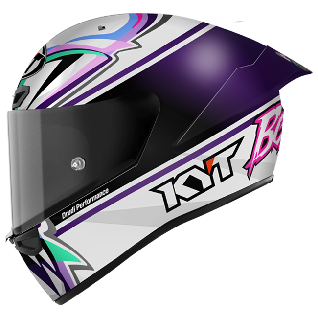 KYT KX-1 Race GP full-face helmet in Enea Bastianini Replica 2024 gloss livery