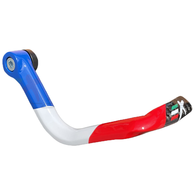 Extreme Components GP EVO Carbon Brake Lever Guard France edition with hand-painted tricolour livery