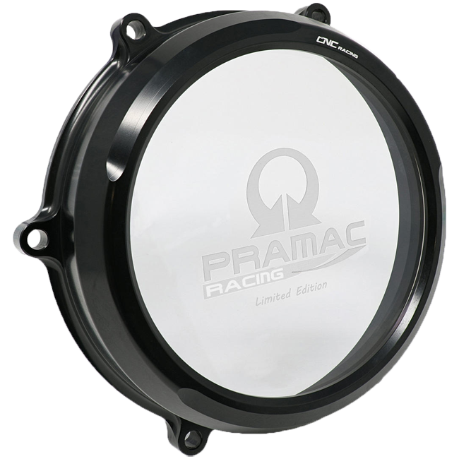 CNC Racing Pramac Racing Limited Edition transparent clutch cover CA210PR for Ducati Panigale V4 V4S 2025-2026