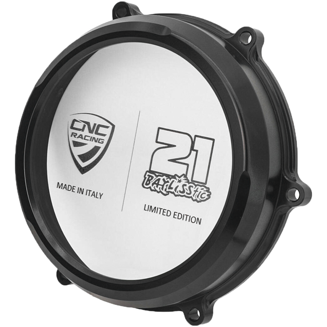 CNC Racing CA210TB Troy Bayliss Limited Edition transparent clutch cover for Ducati Panigale V4