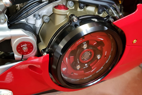 CNC Racing SP201 anodised aluminium clutch pressure plate for Ducati Panigale V4