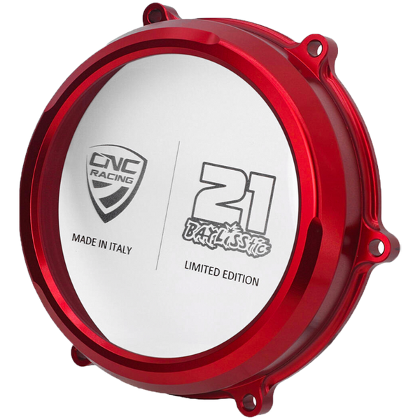 CNC Racing CA210TB Troy Bayliss Limited Edition transparent clutch cover for Ducati Panigale V4