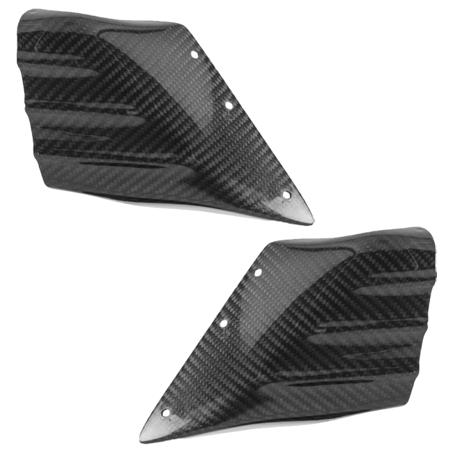 LighTech carbon brake cooling ducts for brake calipers, high-gloss finish, pair