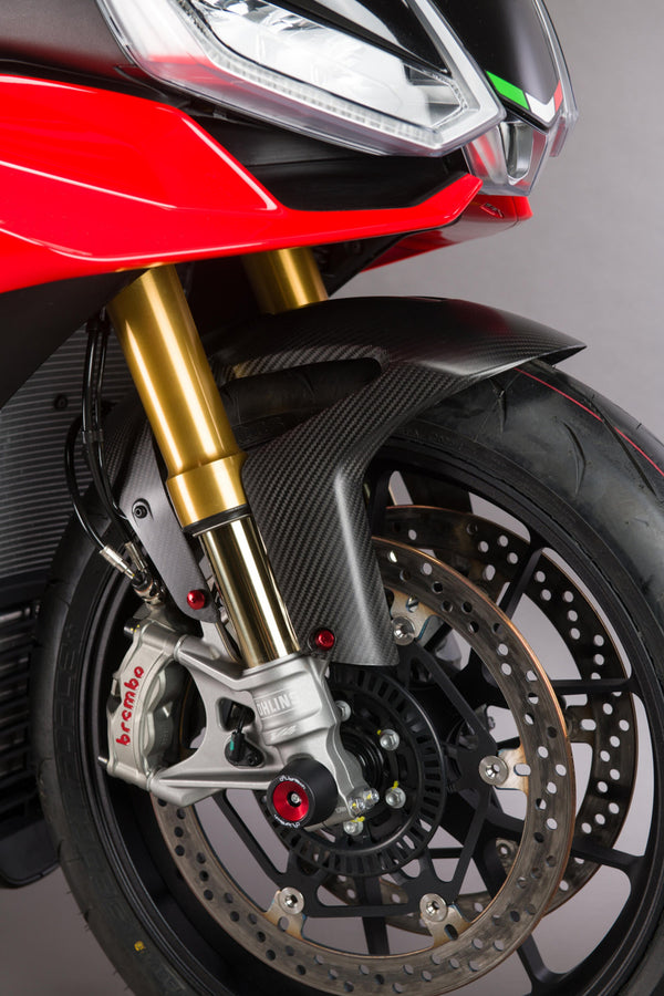 LighTech carbon front mudguard gloss finish for Aprilia RSV4 RR 1100 Factory 2021-2026 CARA0610