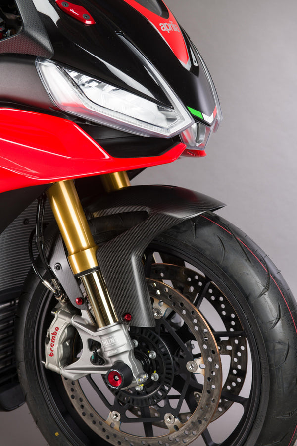 LighTech carbon front mudguard gloss finish for Aprilia RSV4 RR 1100 Factory 2021-2026 CARA0610