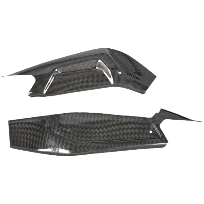 LighTech CARA0660 carbon fibre swingarm covers for Aprilia RS 660 2020–2026