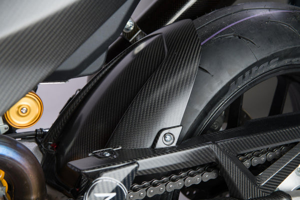 LighTech CARA2020 carbon rear mudguard gloss finish for Aprilia RSV4 RR 1100 Factory 2021–2026