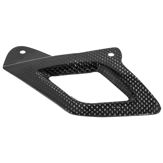 LighTech CARA3013 gloss carbon lower chain guard for Aprilia RSV4 2009–2020