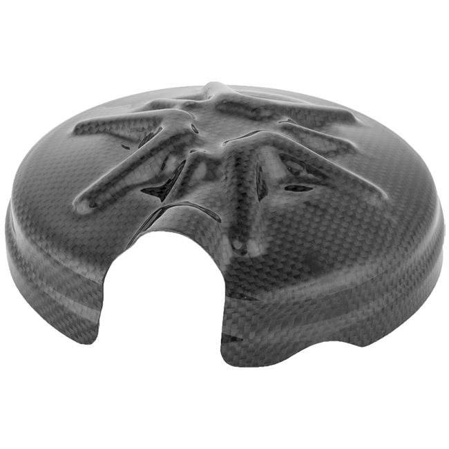 LighTech CARA3030 gloss carbon clutch cover for Aprilia RSV4 and RSV4 1100