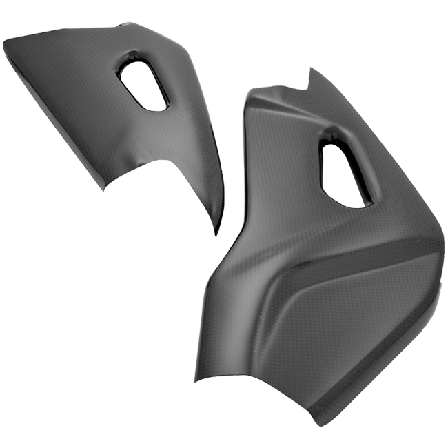 LighTech CARA3060 gloss carbon swingarm covers for Aprilia RSV4 2009–2014