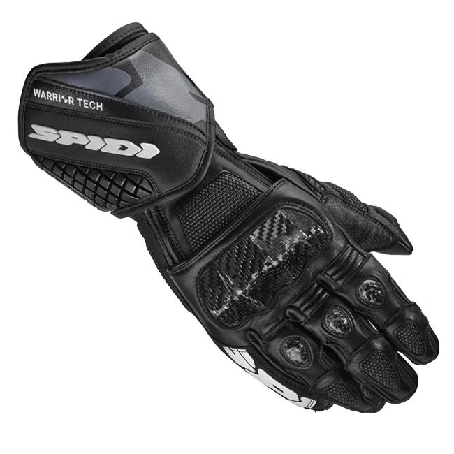 Spidi Carbo 5 sport motorcycle leather gloves men's black