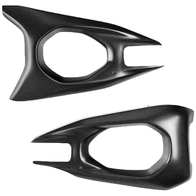 LighTech carbon swingarm covers matte finish for Ducati Panigale V4 2025-2026 CARD2460M