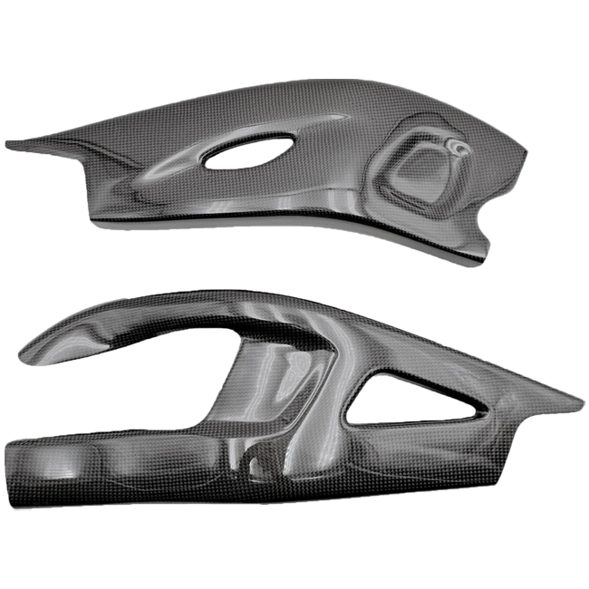 LighTech carbon swingarm covers CARH2160 for Honda CBR 1000 RR-R SC82 in high-gloss finish