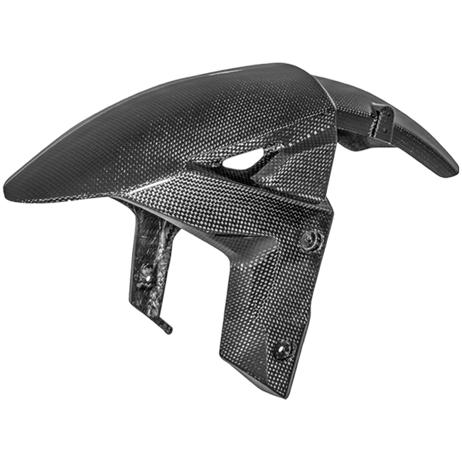 LighTech CARK9810 carbon front mudguard for Kawasaki ZX-10 R/RR 2016–2026, high-gloss finish