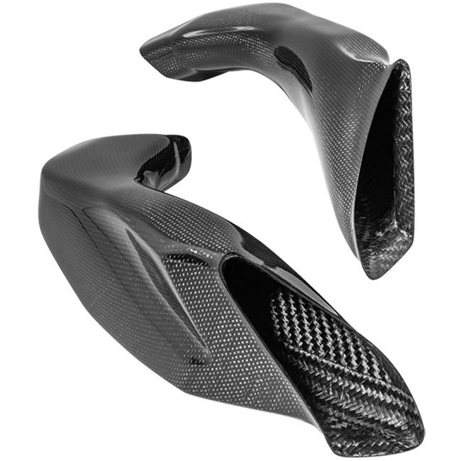 LighTech CARS6519 high-gloss carbon airbox tubes for Suzuki GSX-R 1000 2017-2023